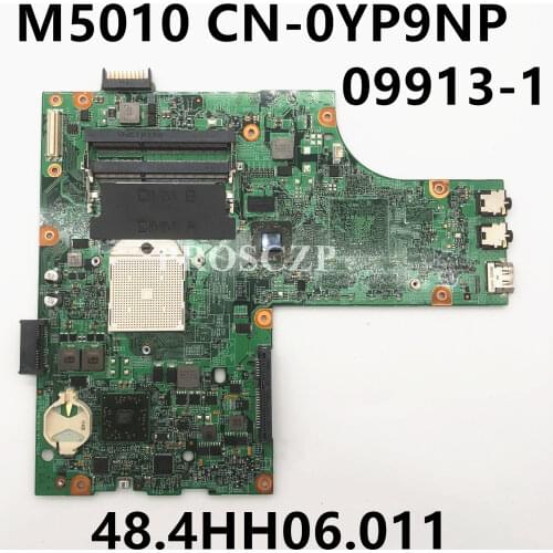 Free shipping for 15R M5010 CN-0YP9NP YP9NP 0YP9NP 09913-1 48.4HH06.011 DDR3 laptop motherboard 100% working well