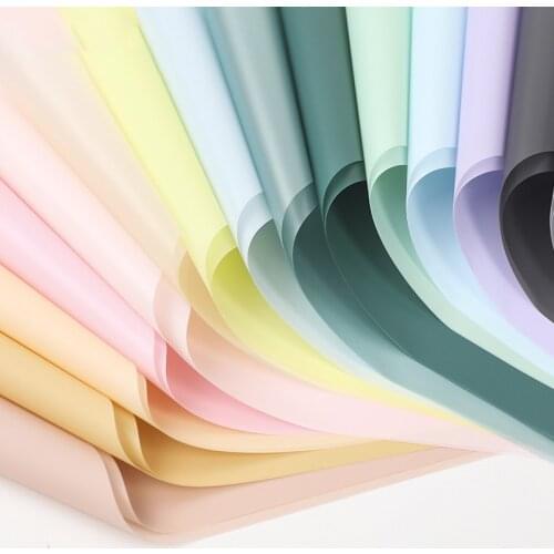 20pcs 58*58cm Colorful Tissue Paper DIY Handmade Matte Craft Wrapping Paper Flowers Gift Packing Wedding Home Decoration Supply