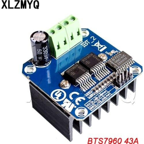 Double BTS7960 Stepper Motor Driver Module BTS7960B DC 5V 12V 24V 43A H-bridge High-power Motor Driver module H-Bridge/smart car
