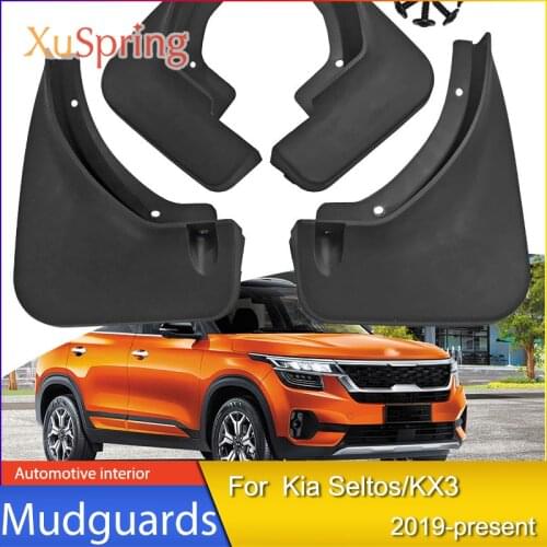 Car Mudflaps Splash Guards Front Rear Mudguards Fenders Assessories Car Styling For Kia Seltos/KX3 2019 2020 2021