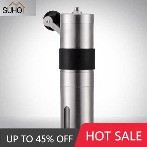 Stainless Steel Ceramic Coffee Grinder ,Adjustable Coffee Grinder Portable Grinder Suitable for Home Office Travel and Camping