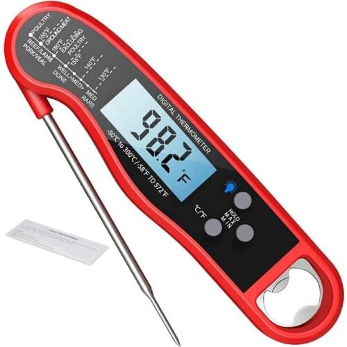 Kitchen Digital Food Thermometer Instant Read Meat Thermometer Probe for Cooking, BBQ, Grill and Oil Deep Fry