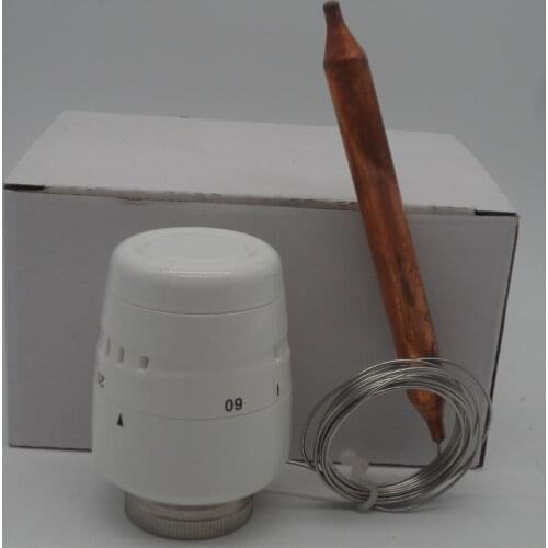 M30*1.5mm 20-60 degree remote temperature sensor/controller head/actuator for radiator valve/floor heating/heat exchanger