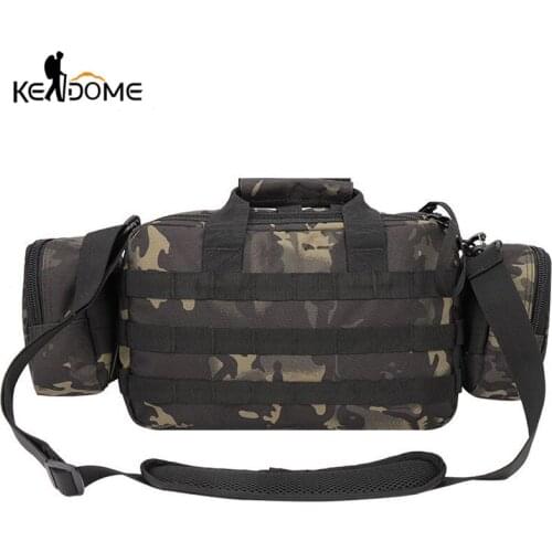 Outdoor Multi-Function Hiking Tool Bag Military Fan Camouflage Bag Waterproof Sling Diagonal Outdoor Hunting Sports Bags X722D