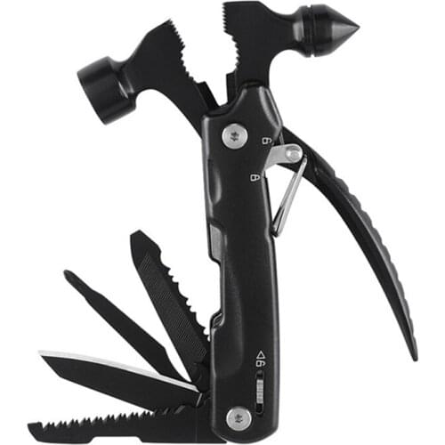 Multi Tools Plier Hand Tools Set Wire Stripper Hammer with Knife Foldable Saw File Screwdriver Outdoor Camping Tools