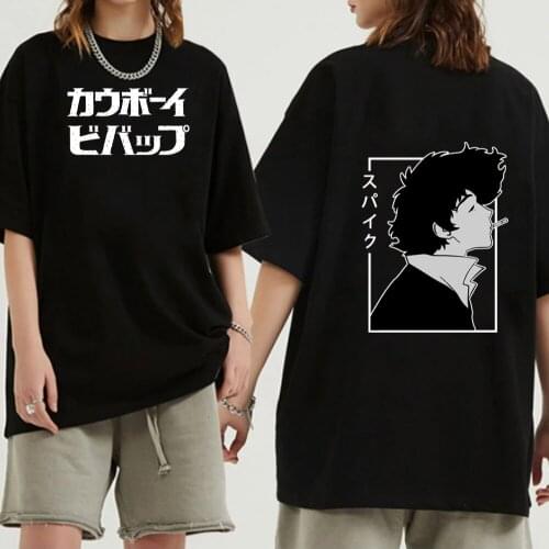 Anime Cool Cowboy Bebop T-shirt Men Funny Short Sleeve Unisex Casual Tees Male
