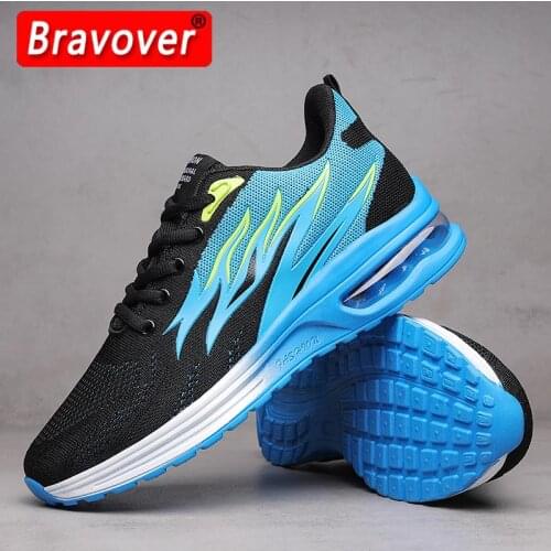 Men Running Shoes Air Cushion Breathable Male Mesh Sports Shoes Comfortable Athletic Trainers Soft Non-Slip Lace-Up Women Shoes