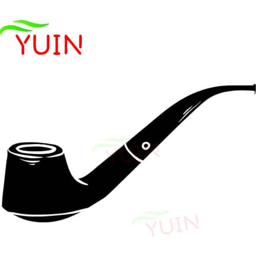 Tobacco Pipe Smoking Car Sticker Fashion Body Decoration Personality PVC Waterproof Sunscreen Decal Black/white/red/laser/silver