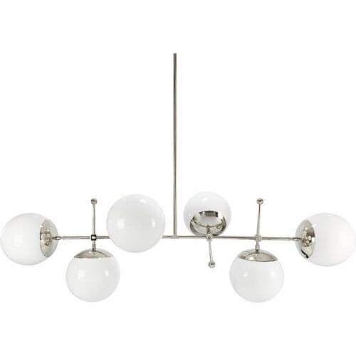 Nordic modern minimalist medieval light luxury electroplating restaurant living room water bar study long glass chandelier