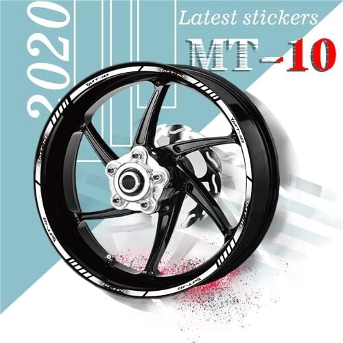 New sale Motorcycle tyre Stickers inner wheel reflective decoration decals for YAMAHA YAMAHA MT-10 MT10 mt10