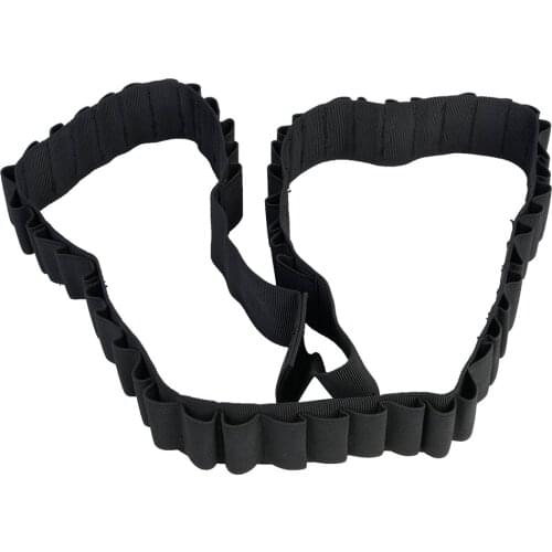 Brand New Tactics Shotgun Shell Bandolier Cartridge Belt Strap 50 Rounds 12 GA Ammo Holder Made Of High Quality Nylon Material
