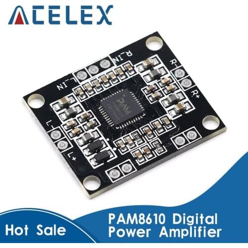 PAM8610 digital power amplifier board 2 x15w dual channel stereo mini class D power amplifier board