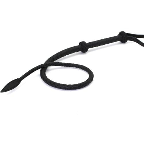 Black microfiber riding horse whip,braided sex flogger,high quality leather bull whip,spanking sex whip for couples sex toys