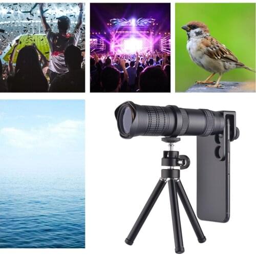 Professional Telescope With Tripod 8-30X HD Phone Camera Lens Optical Zoom for iPhone xiaomi Telephoto Smartphone Lentes Clip