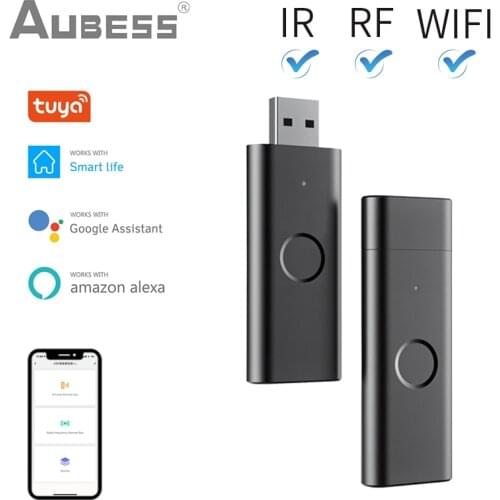 Tuya WiFi RF+IR Controller Universal Remote Controller USB Shape Smart Controller Smart Home Voice Control Alexa Google Home