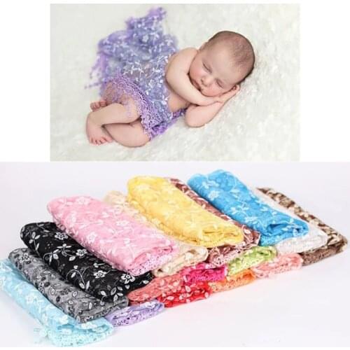 Newborn Photography Props Newborn Baby Boy Lace Girl Blanket Wrap Photography Prop Baby Soft Photo Prop