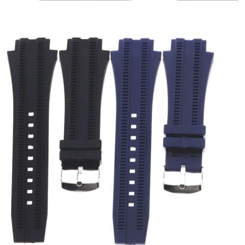 Watch Accessories Waterproof strap Suitable for time-saving sports version soft silicone rubber strap head 22mm mens watch belt