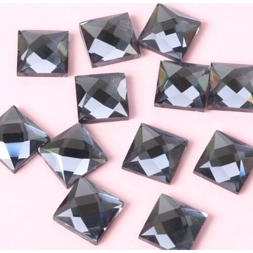 DIY Watch and wedding dress 100pcs/pack gray square flat back glass crystal rhinestones superior quality jewelry accessories