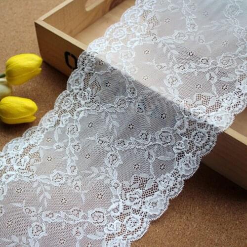 Wide 18CM elastic lace accessories Handmade DIY clothing underwear tube top decoration