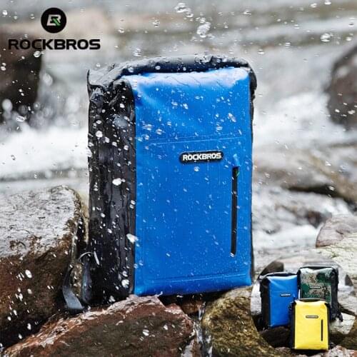 ROCKBROS 25L Outdoor Waterproof Swimming Bag Backpack Bucket Dry Sack Storage Bags Rafting Sports Kayaking Canoeing Bicycle Pack