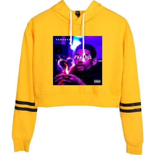 WAWNI Pnb Rock High Waist Sweatshirt Cospaly High Waist Sweatshirts Casual Hoody Harajuku Hoodies Sweatshirts Sexy Hoody 2021