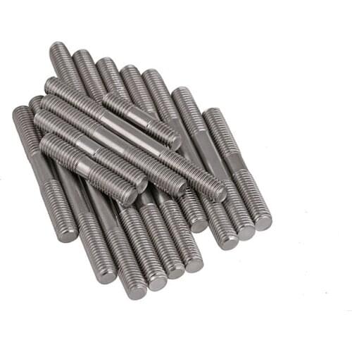 5PCS 304 Stainless Steel M4*90MM (Thread Length=30mm) Dual Head Screw Rod Double End Screw Hanger Blot Stud