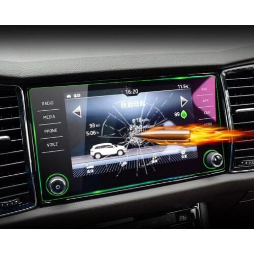 Tempered Glass Car GPS Navigation Screen Protector Film Sticker For Skoda Kodiaq 2017 2018 2019 2020 Accessories