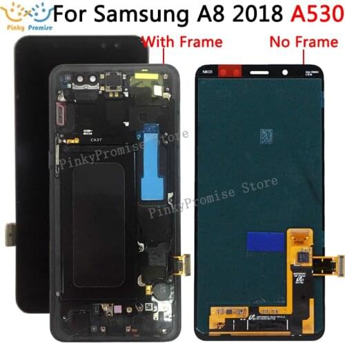 Warranty Tested Screen For 5.6" Galaxy SAMSUNG A530 LCD Touch Screen Digitizer Assembly for samsung Display A8 2018 Replacement