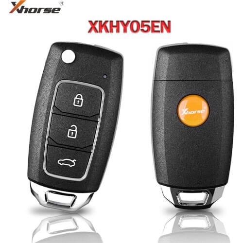 5pcs 3 Buttons Xhorse XKHY05EN HYU.D Style Wire Universal Remote Car Key Fob For HYUNDAI VVDI Key Tool MAX
