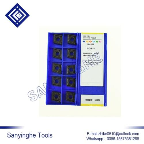Free shipping high quality sanyinghe 10pcs/lots YBC252 CNMM190612-HDR cnc carbide turning inserts cnc blade lathe turning tool