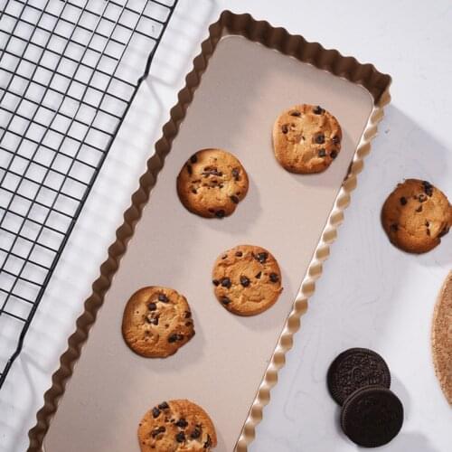 14 Inch Champagne Gold Large Toast Bread Pan Toast Box Mould Carbon Steel Easy Demoulding Cookie Waffle Baking Pan Kitchen Tools