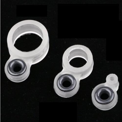14 pcs/lot Mixed Size Silicone and Ceramic Fishing Rod Guides Eye Rings Rod Building Fishing Repair Accessories