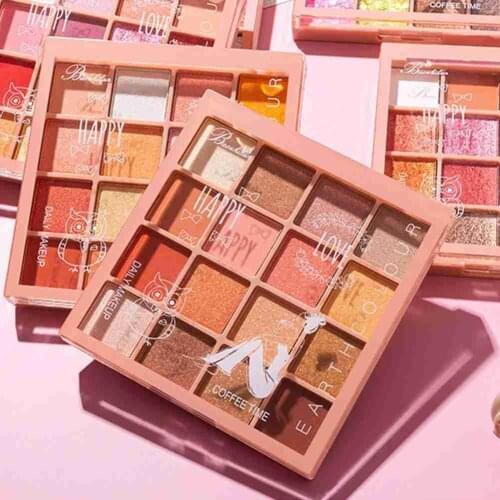 16 Color Mashed Potatoes Sequin Eyeshadow Super-fire Pearl Light Waterproof Unicorn German Niche Eyeshadow Disc