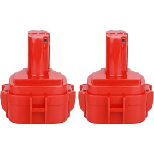 2 Pcs 4000mAh 12V Ni-MH Replacement Power Tool Battery for Makita 12V Battery PA12 1220 1233 1201 1222 1223 1235