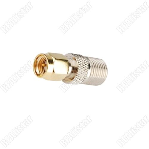 2 Pieces F-Type Female Jack To SMA Male Plug Coaxial Connector Adapter