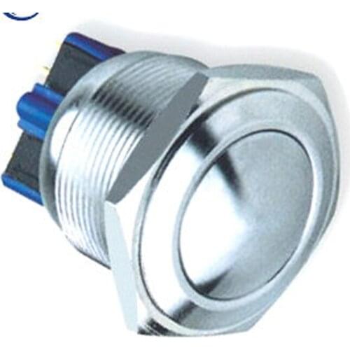2509Z 25mm IP67 ON-OFF latching anti-vandal domed head ball 25mm waterproof switch