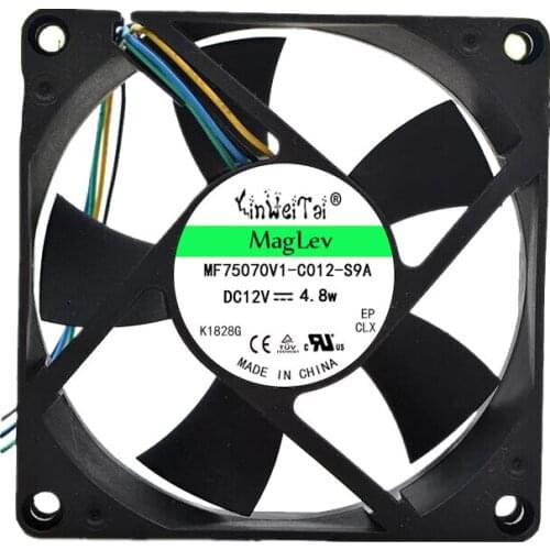 5pcs fan for AVC DA08020B12U 8020 80mm x 80mm x 20mm Ball Bearing PWM Cooler Cooling Fan 12V 0.46A 4Wire 4Pin Connector