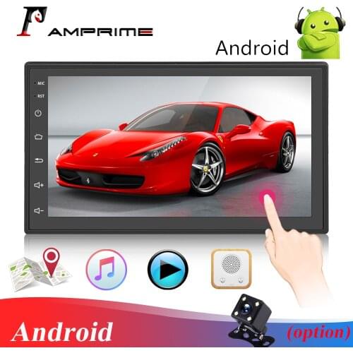 AMPrime 2din Android Car Radio Multimedia player Autoradio 7''Touch screen TF USB GPS WIFI Bluetooth FM auto audio player stereo