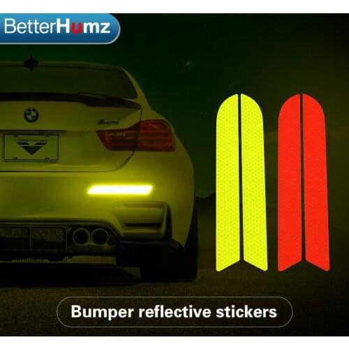BETTERHUMZ Car Reflective Strips Warning Stickers Exterior Reflex Tape Reflective Strip For BMW F30 F20 F10 G20 G30 Accessories