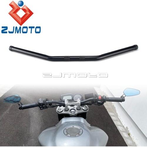 Black Motorcycle Hnadlebar 1'' Retro Zero Drag Bar for Harley Sportster Iron Seventy-Two Forty-Eight XL 883 1200 XL883N XL1200X