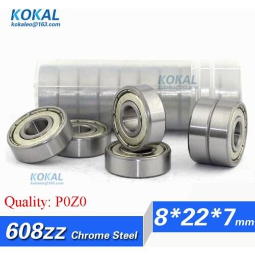 [CM608ZZ-P0]Free Shipping 10pcs chrome steel 160018zz 80018zz 60018zz 608zz ball bearing 8mm*22mm*7mm