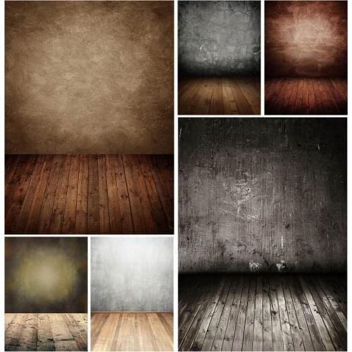 Brown Wall Wooden Floor Photographic Backgrounds Children Baby Vinyl Cloth Photo Backdrops for Photo Studio Fundo Fotografia