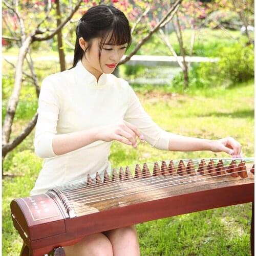 Guzheng Mahogany Solid Wood Beginner Professional Performance Test Adult