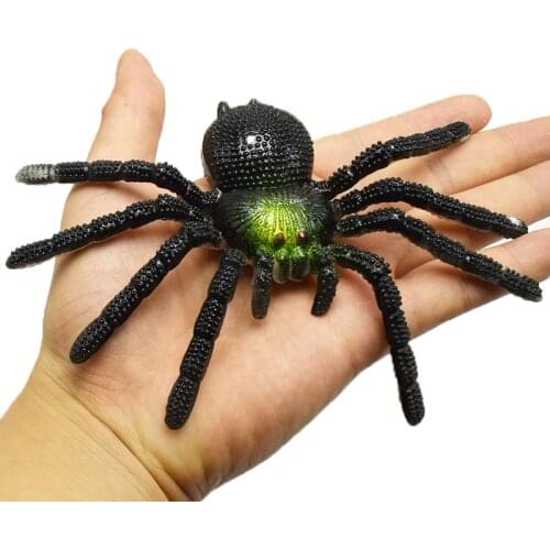 Simulation Multi Color Artificial Spider Insect Scary Toy Halloween Props Insect Animal Model Prank Funny Trick Joke Toys Party