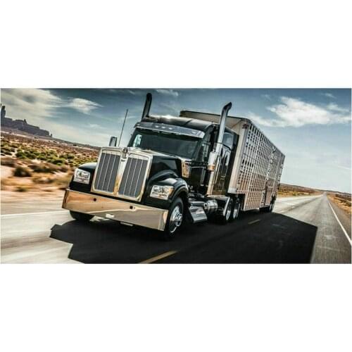 Square/round drill truck resin 5d full diamond painting cross stitch diamond mosaic landscape embroidery home decoration