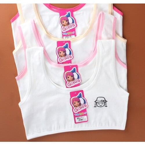 Girls' underwear vests, girls' bras, training braal suspenders, girls' short cotton childrens students, big boys and girls