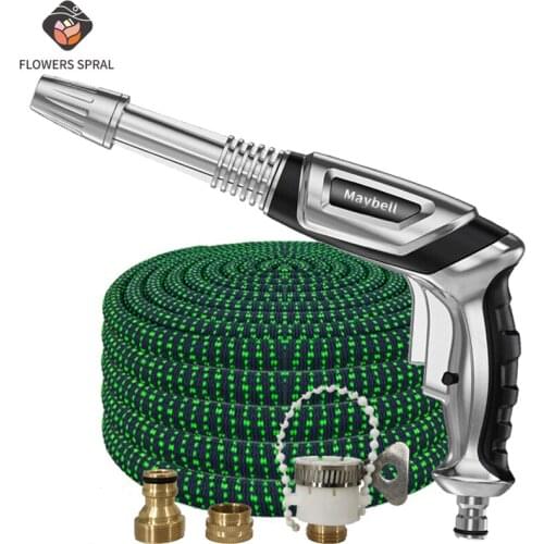New Flexible Garden Hose Etractable Garden Watering Hose EU Car Wash Water Gun For Outdoor Drip Irrigation Direct Sales