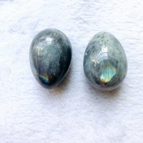 Wholesale 1pcs 100% Natural Labradorite Stone Egg,Healing Gem Stone Egg,Women exercise,36x50mm