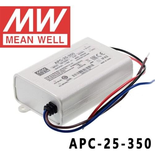 Original Mean Well APC-25-350 meanwell 350mA Constant current 24.5W Single Output LED Switching Power Supply