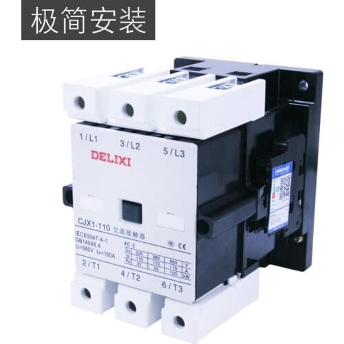 Original DELIXI AC Contactor CJX1-63/22 380V 220V 110V 36V 24V